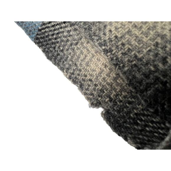 Vtg Woodward & Lothrop England Plaid Wool Small Throw Lap Blanket 50"x40" - Picture 8 of 10